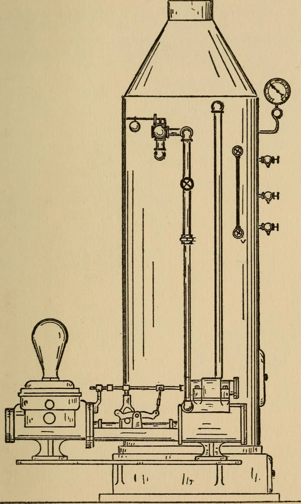 An illustration from Questions and answers on pumps and pumping machinery, 1912, leaf 180