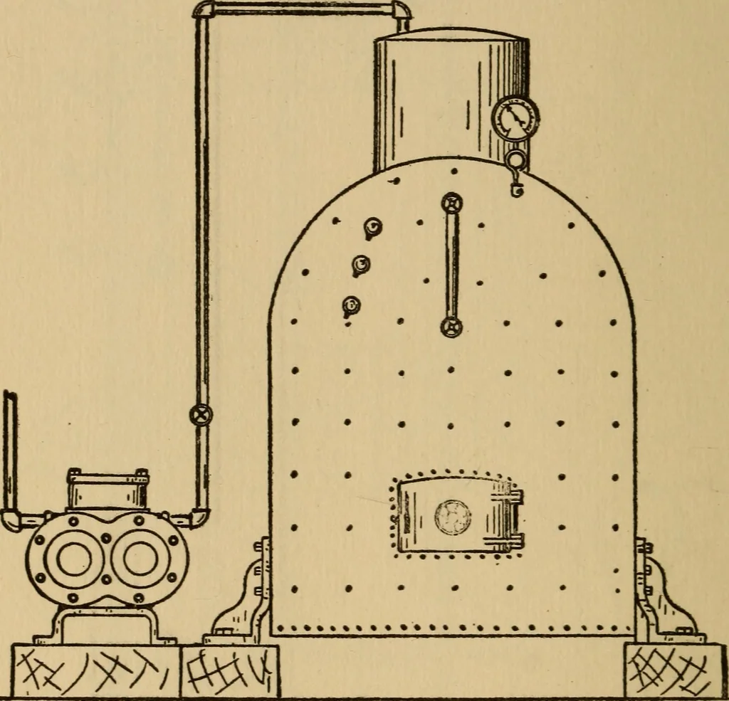An illustration from Questions and answers on pumps and pumping machinery, 1912, leaf 181