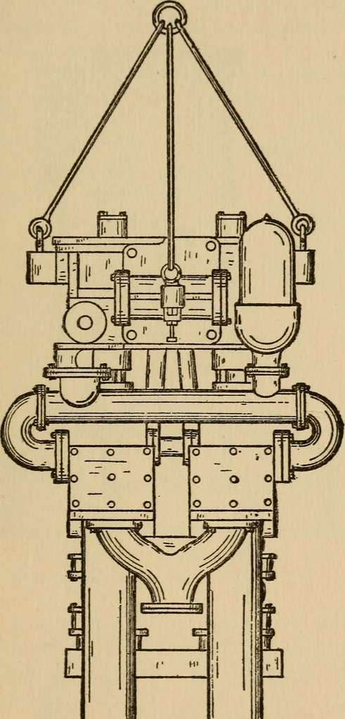 An illustration from Questions and answers on pumps and pumping machinery, 1912, leaf 190