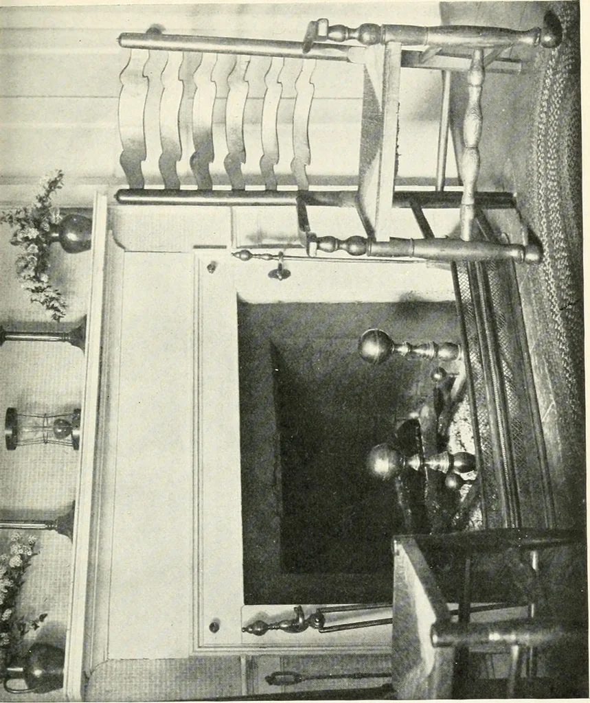 An illustration from The quest of the quaint, 1916, leaf 230