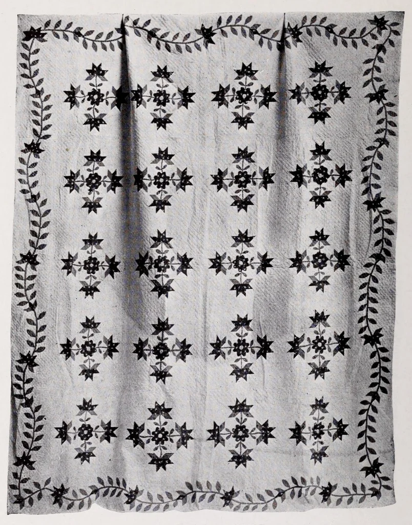 An illustration from Quilts, their story and how to make them, 1915, leaf 136