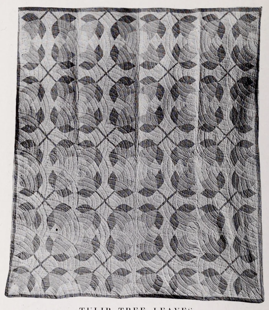 An illustration from Quilts, their story and how to make them, 1915, leaf 182