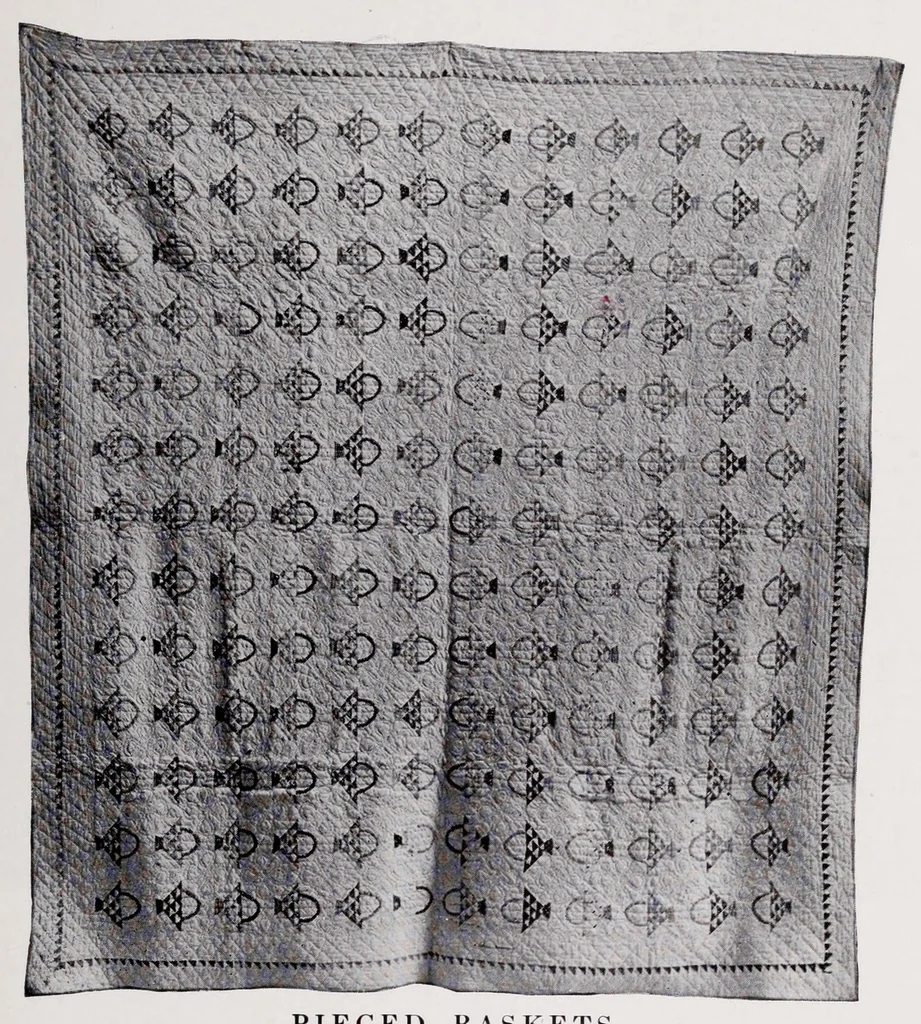 An illustration from Quilts, their story and how to make them, 1915, leaf 77