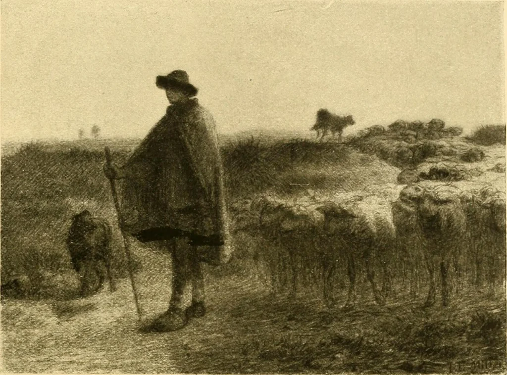 An illustration from Quincy Adams Shaw collection : Italian Renaissance sculpturee : paintings and pastels by Jean François Millet : exhibition opening April 18, 1918, 1918, leaf 108