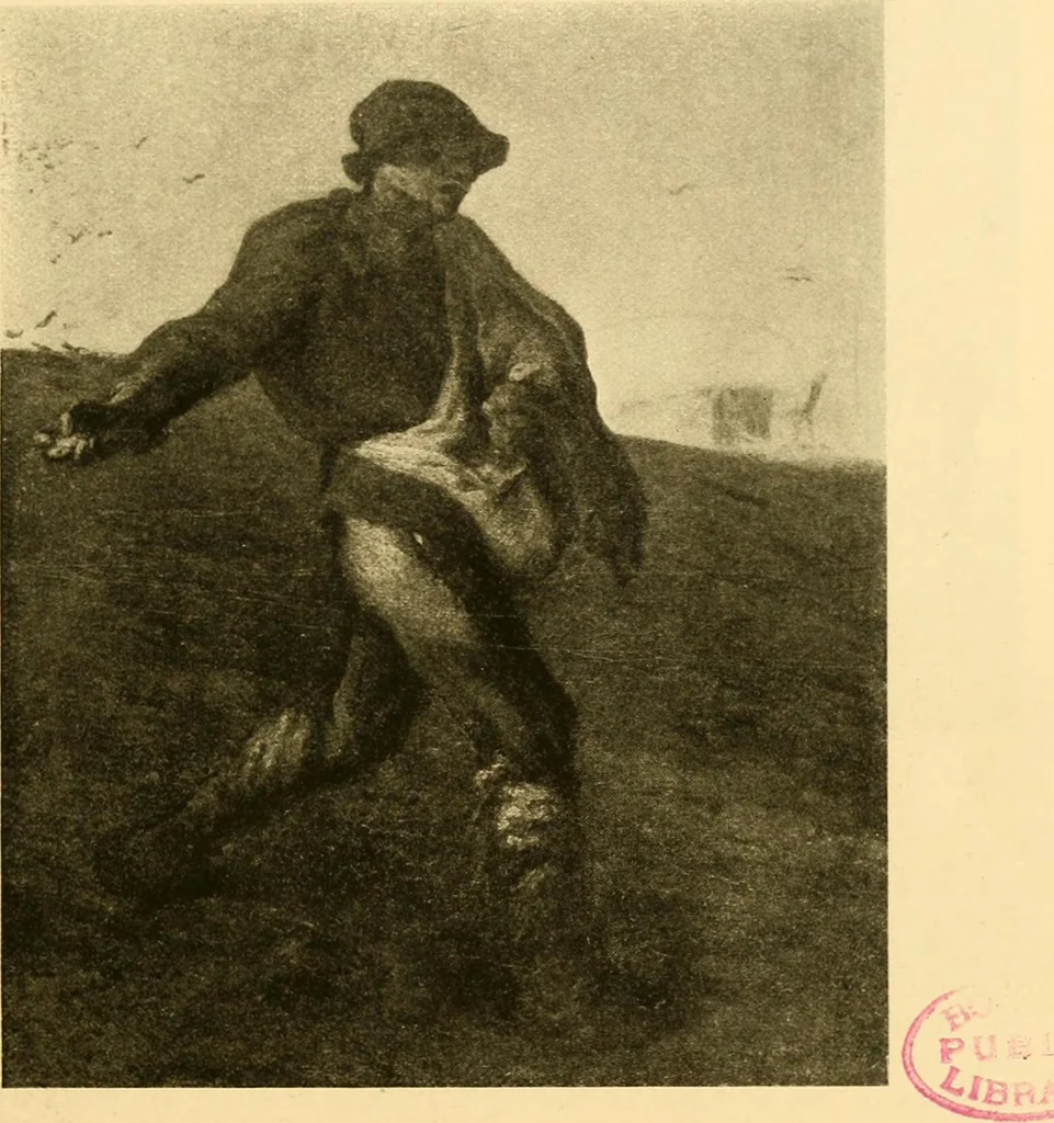 An illustration from Quincy Adams Shaw collection : Italian Renaissance sculpturee : paintings and pastels by Jean François Millet : exhibition opening April 18, 1918, 1918, leaf 54
