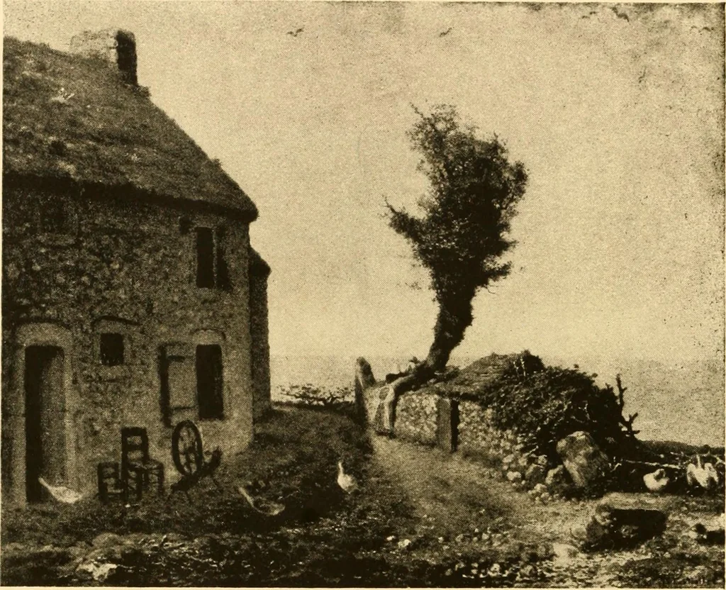 An illustration from Quincy Adams Shaw collection : Italian Renaissance sculpturee : paintings and pastels by Jean François Millet : exhibition opening April 18, 1918, 1918, leaf 55