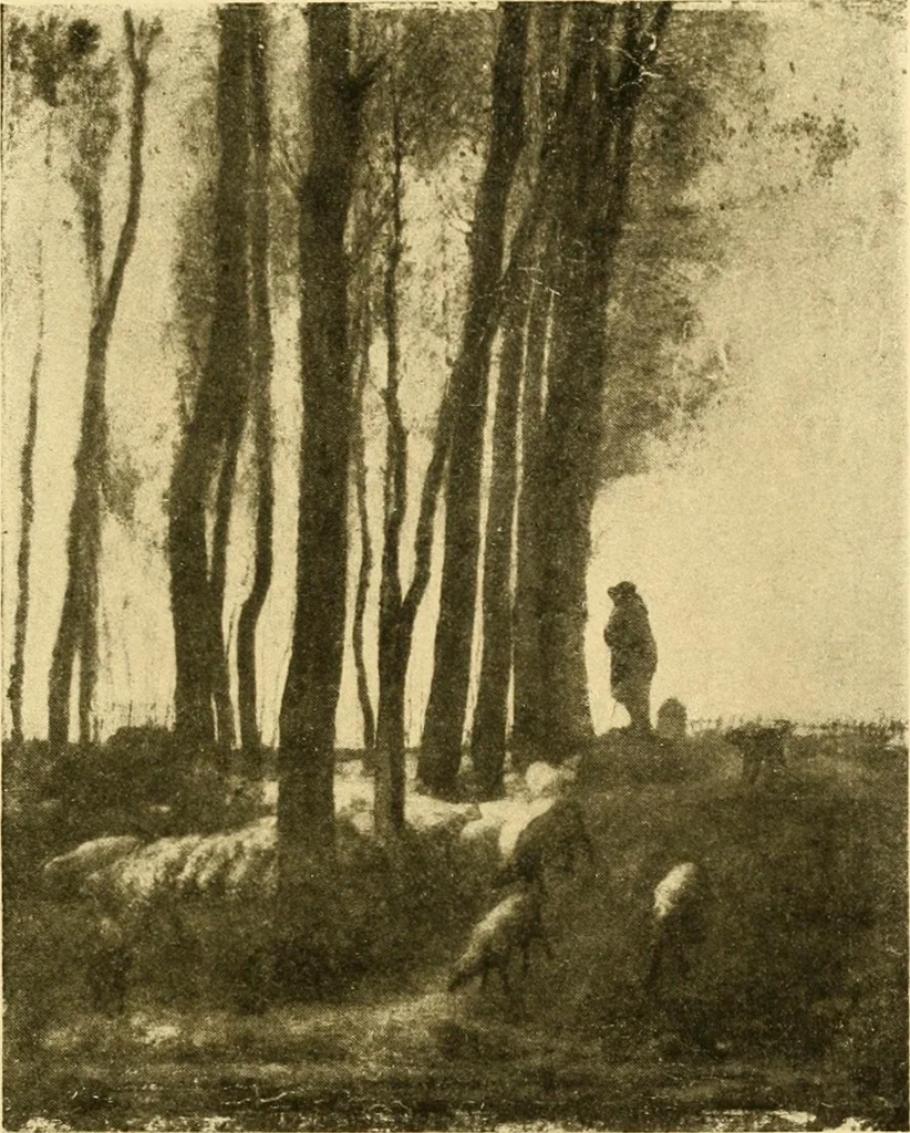 An illustration from Quincy Adams Shaw collection : Italian Renaissance sculpturee : paintings and pastels by Jean François Millet : exhibition opening April 18, 1918, 1918, leaf 64