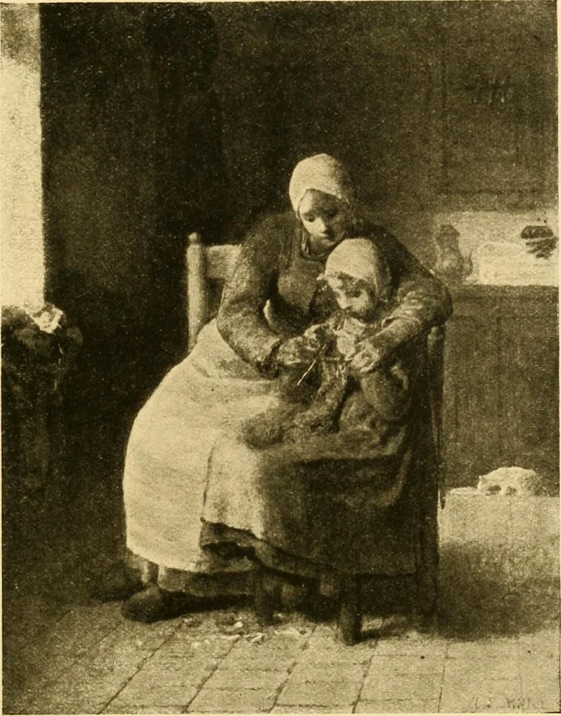 An illustration from Quincy Adams Shaw collection : Italian Renaissance sculpturee : paintings and pastels by Jean François Millet : exhibition opening April 18, 1918, 1918, leaf 70