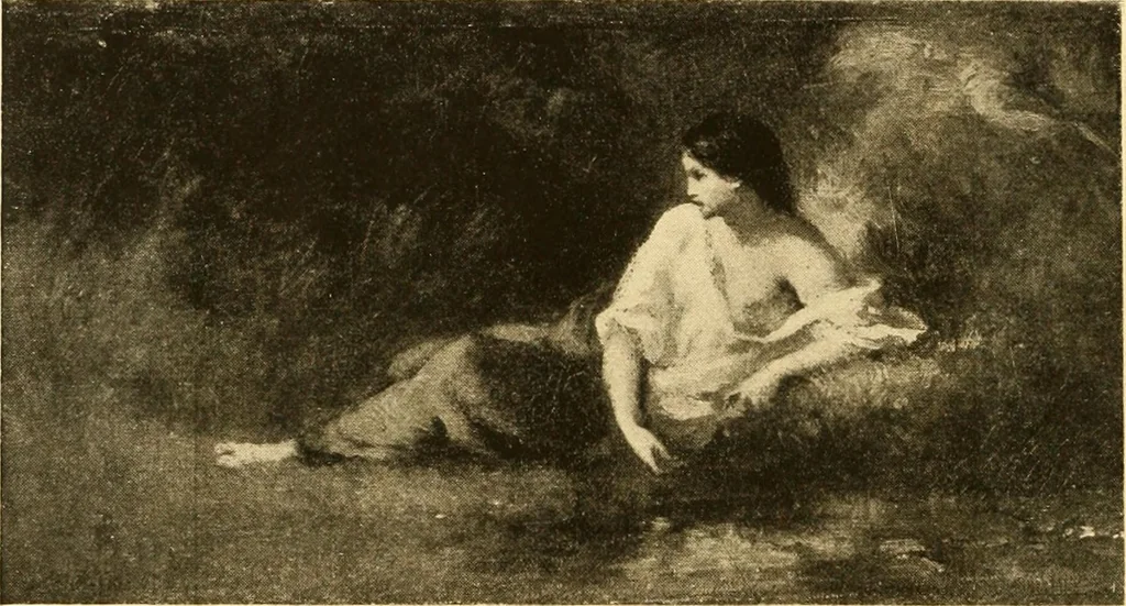 An illustration from Quincy Adams Shaw collection : Italian Renaissance sculpturee : paintings and pastels by Jean François Millet : exhibition opening April 18, 1918, 1918, leaf 77