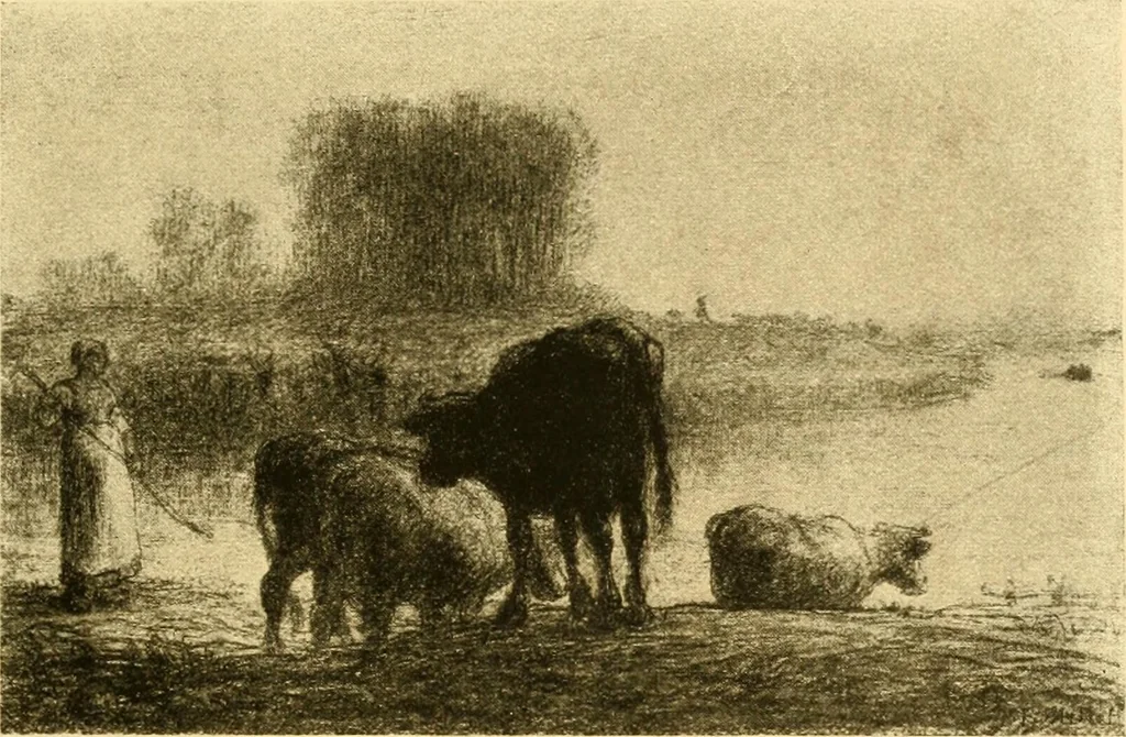 An illustration from Quincy Adams Shaw collection : Italian Renaissance sculpturee : paintings and pastels by Jean François Millet : exhibition opening April 18, 1918, 1918, leaf 92
