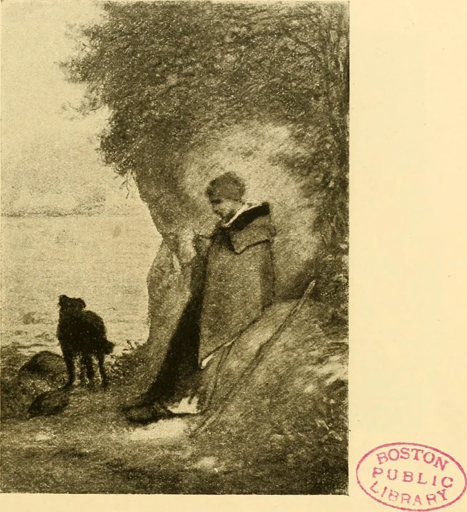 An illustration from Quincy Adams Shaw collection : Italian Renaissance sculpturee : paintings and pastels by Jean François Millet : exhibition opening April 18, 1918, 1918, leaf 96