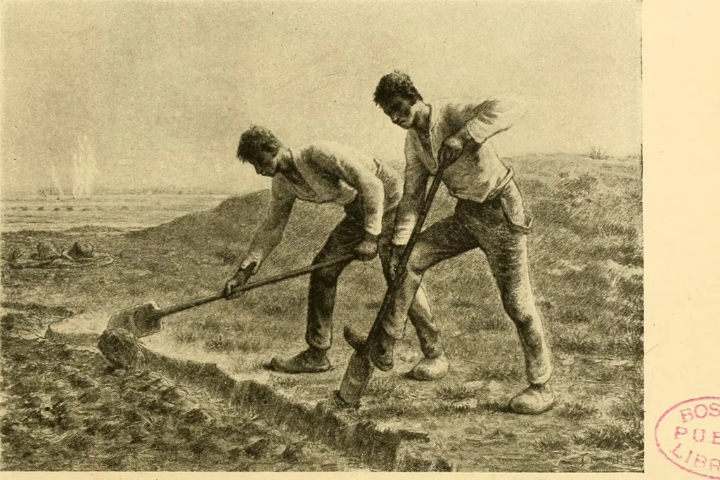 An illustration from Quincy Adams Shaw collection : Italian Renaissance sculpturee : paintings and pastels by Jean François Millet : exhibition opening April 18, 1918, 1918, leaf 98