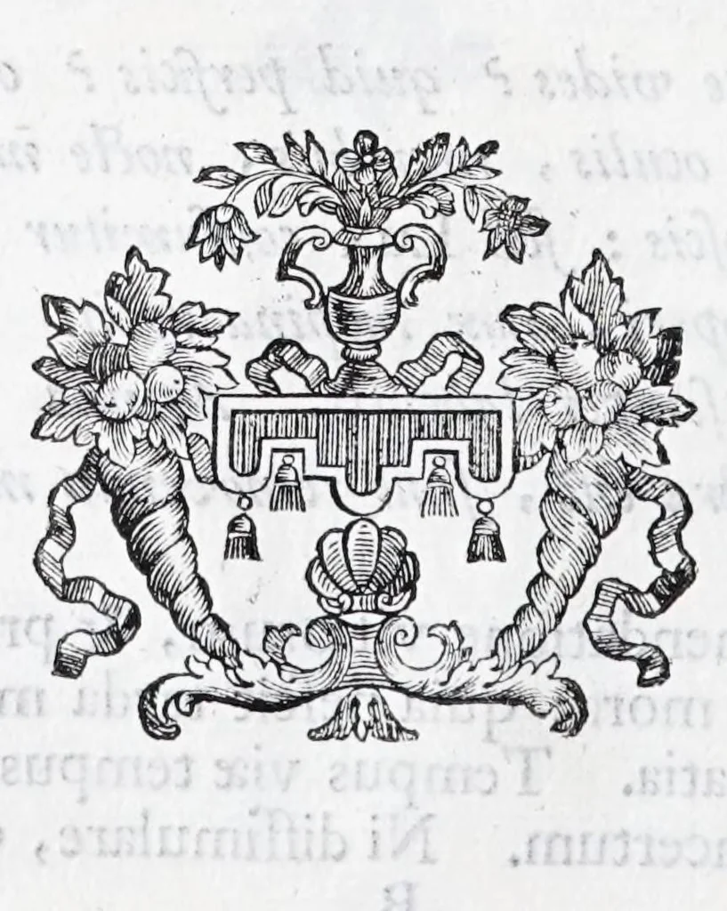 An illustration from Quinquagena symbolorum heroica, in praecipua capita et dogmata S. regulae sanctissimi monachorum patris et legislatoris Benedicti, omnium justorum spiritu pleni : ad recolligendum animum horis succisivis concepta, et exegesibus brevibus metrico-prosaicis asceticis illustrata, 1741, leaf 16