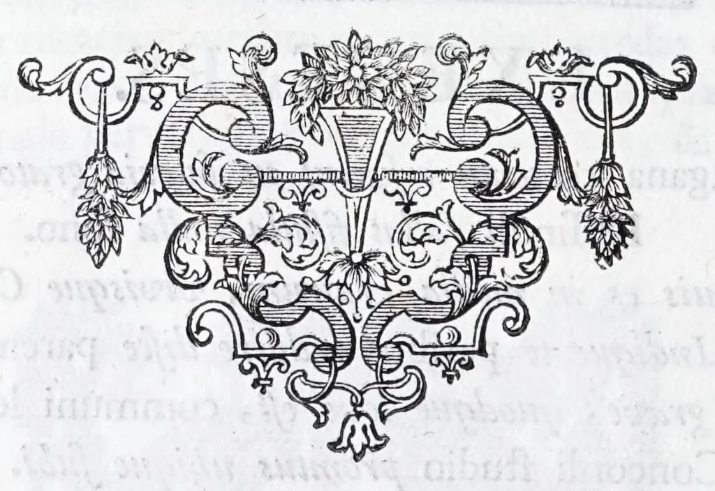 An illustration from Quinquagena symbolorum heroica, in praecipua capita et dogmata S. regulae sanctissimi monachorum patris et legislatoris Benedicti, omnium justorum spiritu pleni : ad recolligendum animum horis succisivis concepta, et exegesibus brevibus metrico-prosaicis asceticis illustrata, 1741, leaf 50