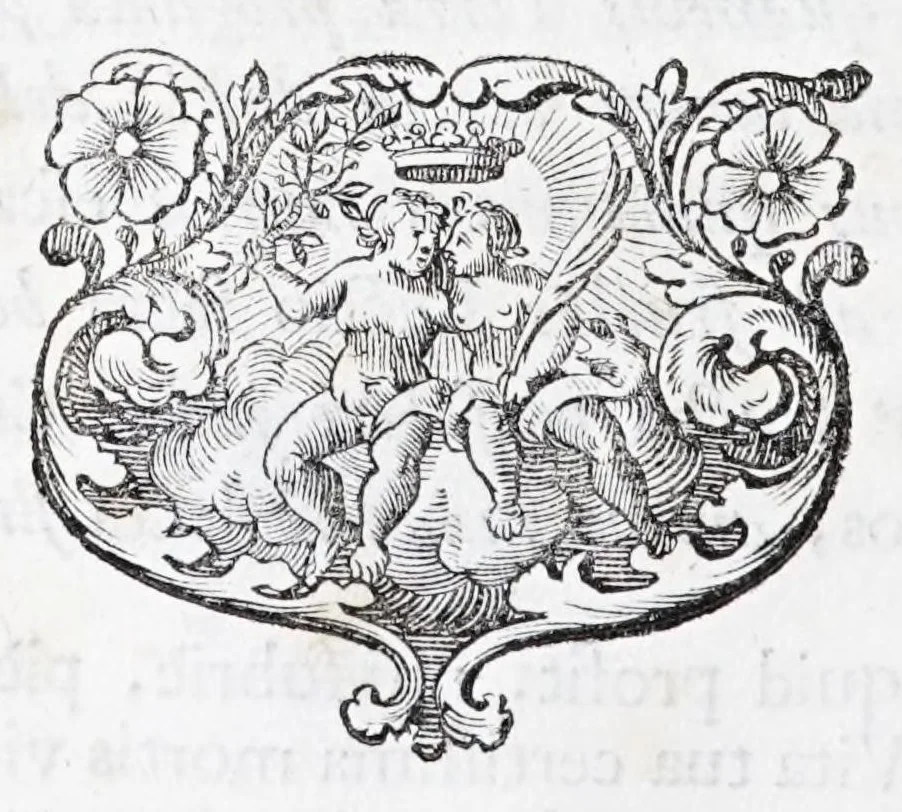 An illustration from Quinquagena symbolorum heroica, in praecipua capita et dogmata S. regulae sanctissimi monachorum patris et legislatoris Benedicti, omnium justorum spiritu pleni : ad recolligendum animum horis succisivis concepta, et exegesibus brevibus metrico-prosaicis asceticis illustrata, 1741, leaf 74