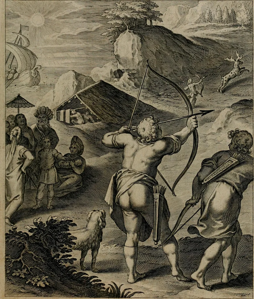 An illustration from Quinti Horatii Flacci emblemata : imaginibus in aes incisis, notisq[ue], illustrata, 1612, leaf 110