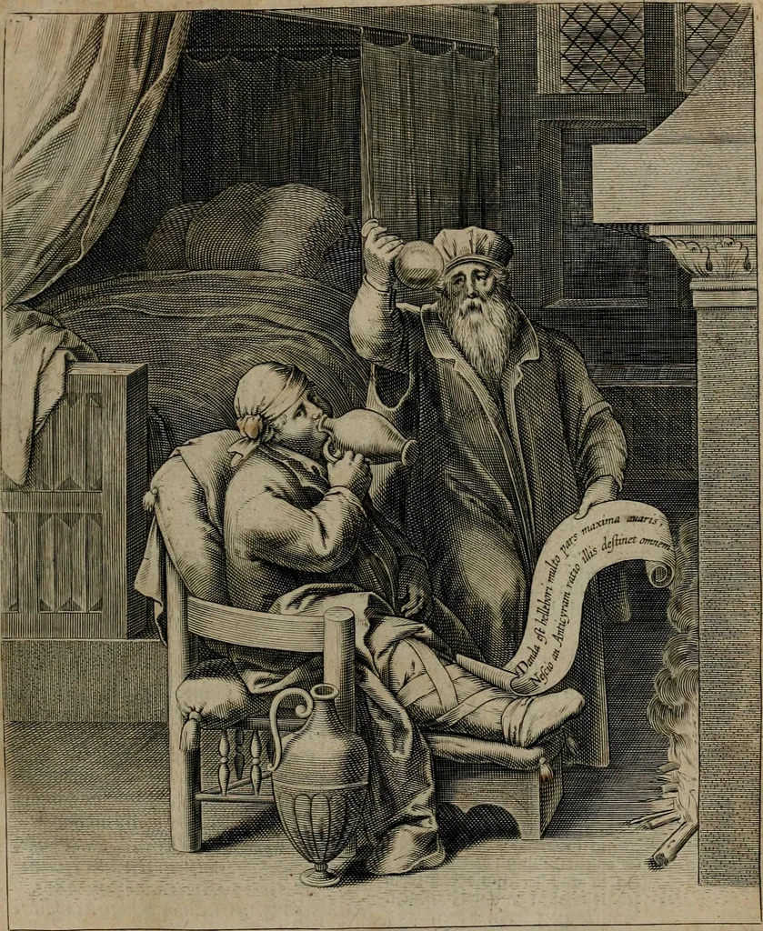 An illustration from Quinti Horatii Flacci emblemata : imaginibus in aes incisis, notisq[ue], illustrata, 1612, leaf 114