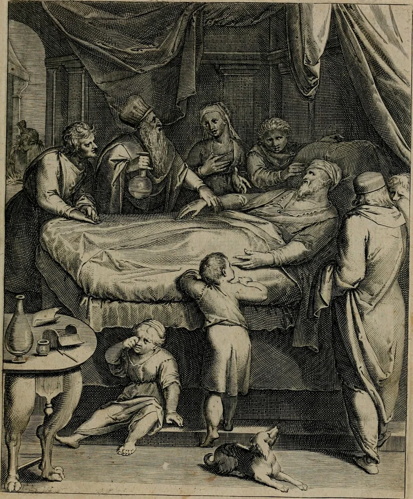 An illustration from Quinti Horatii Flacci emblemata : imaginibus in aes incisis, notisq[ue], illustrata, 1612, leaf 122