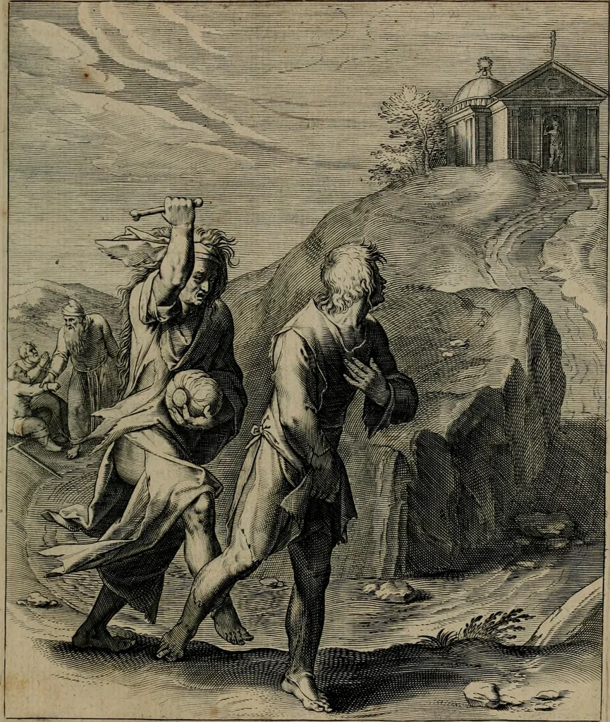 An illustration from Quinti Horatii Flacci emblemata : imaginibus in aes incisis, notisq[ue], illustrata, 1612, leaf 138