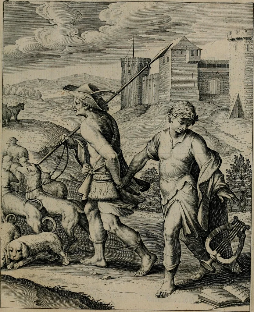 An illustration from Quinti Horatii Flacci emblemata : imaginibus in aes incisis, notisq[ue], illustrata, 1612, leaf 146