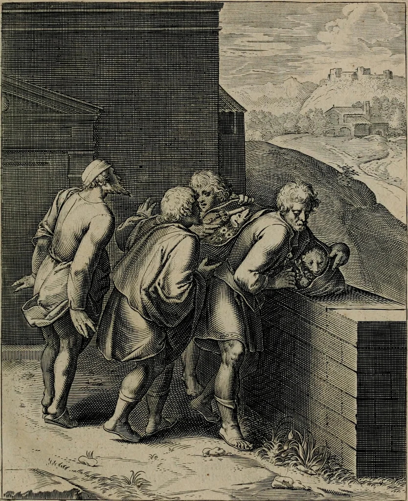 An illustration from Quinti Horatii Flacci emblemata : imaginibus in aes incisis, notisq[ue], illustrata, 1612, leaf 148