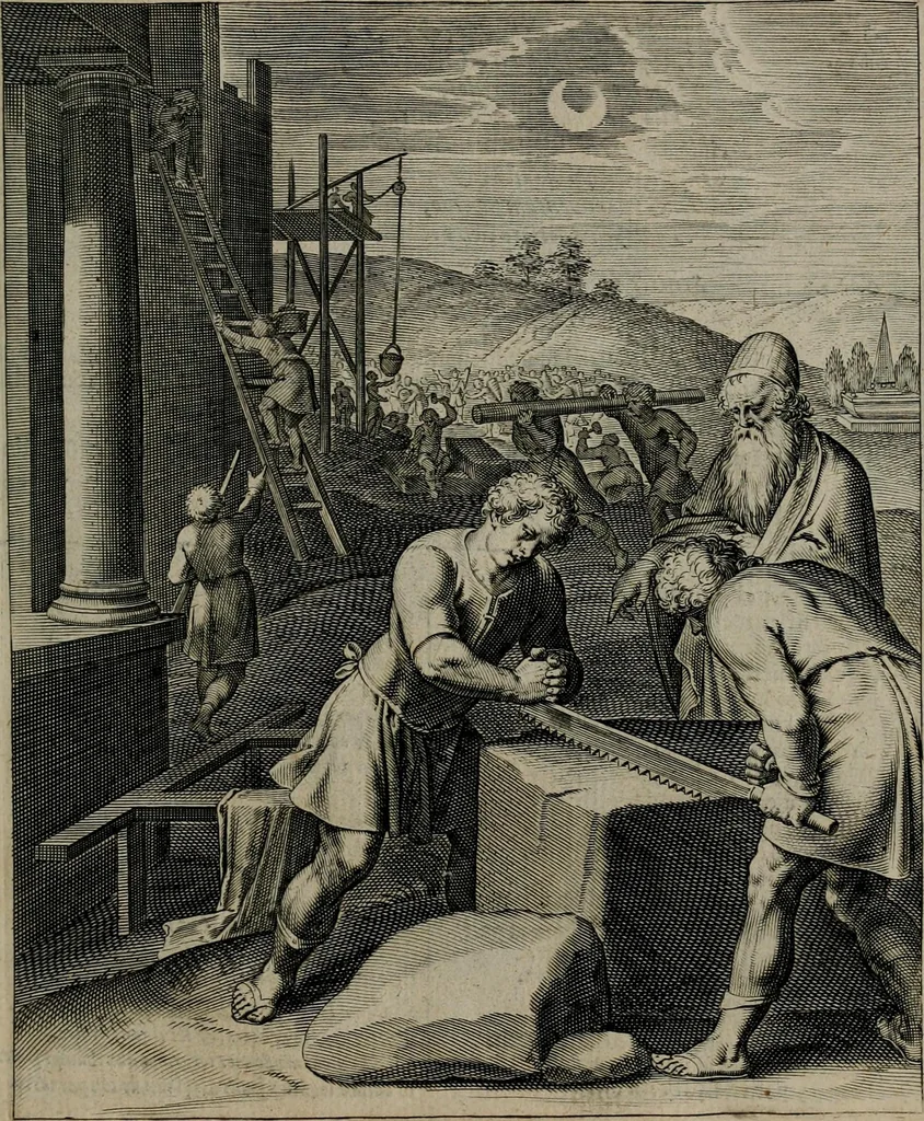 An illustration from Quinti Horatii Flacci emblemata : imaginibus in aes incisis, notisq[ue], illustrata, 1612, leaf 198