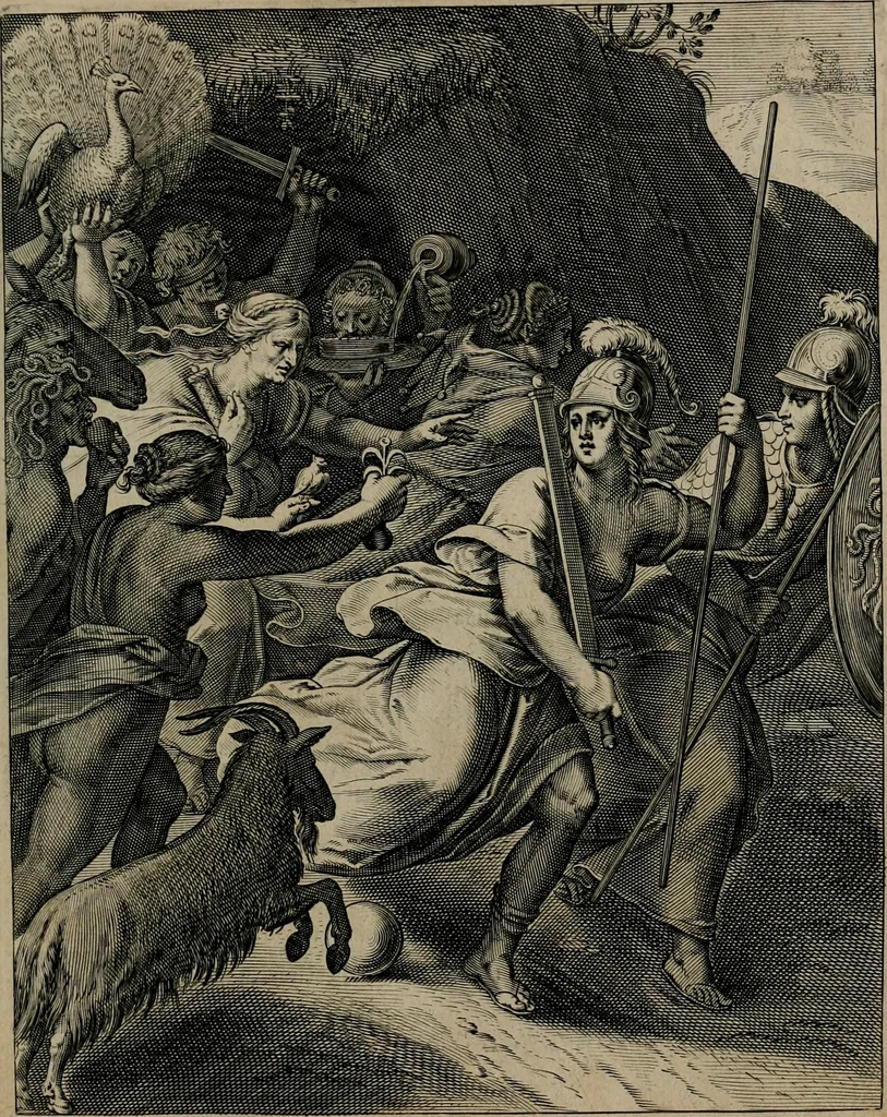 An illustration from Quinti Horatii Flacci emblemata : imaginibus in aes incisis, notisq[ue], illustrata, 1612, leaf 20