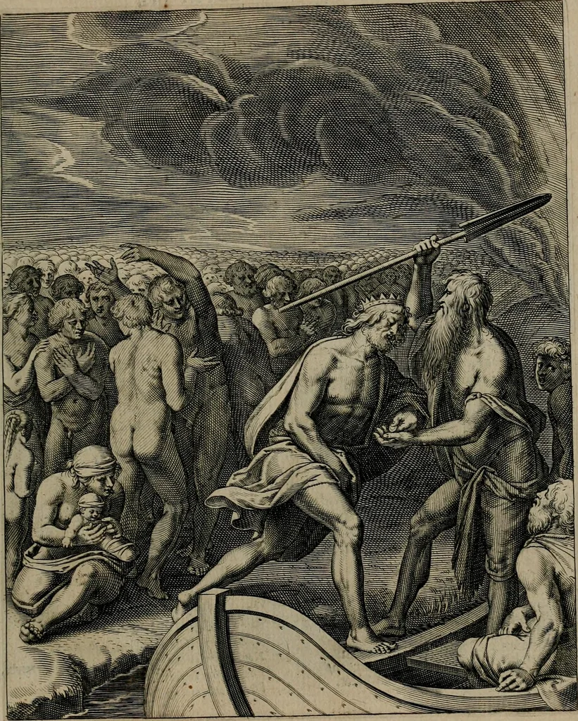 An illustration from Quinti Horatii Flacci emblemata : imaginibus in aes incisis, notisq[ue], illustrata, 1612, leaf 202