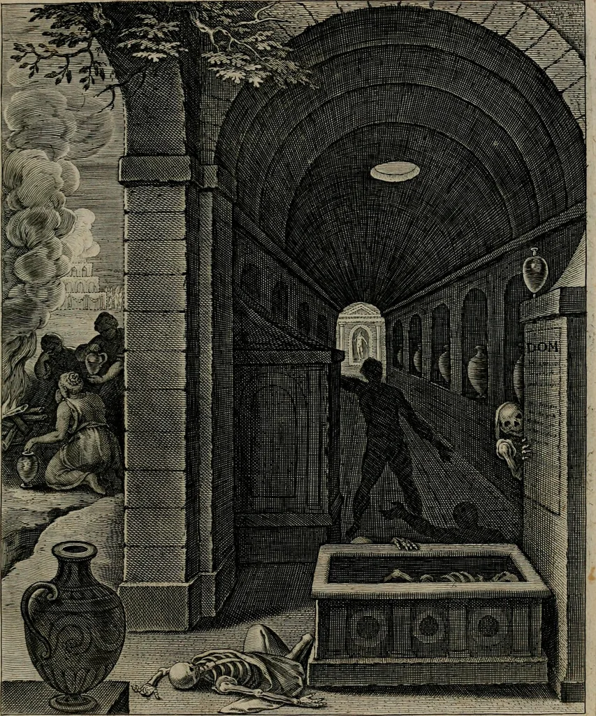An illustration from Quinti Horatii Flacci emblemata : imaginibus in aes incisis, notisq[ue], illustrata, 1612, leaf 212