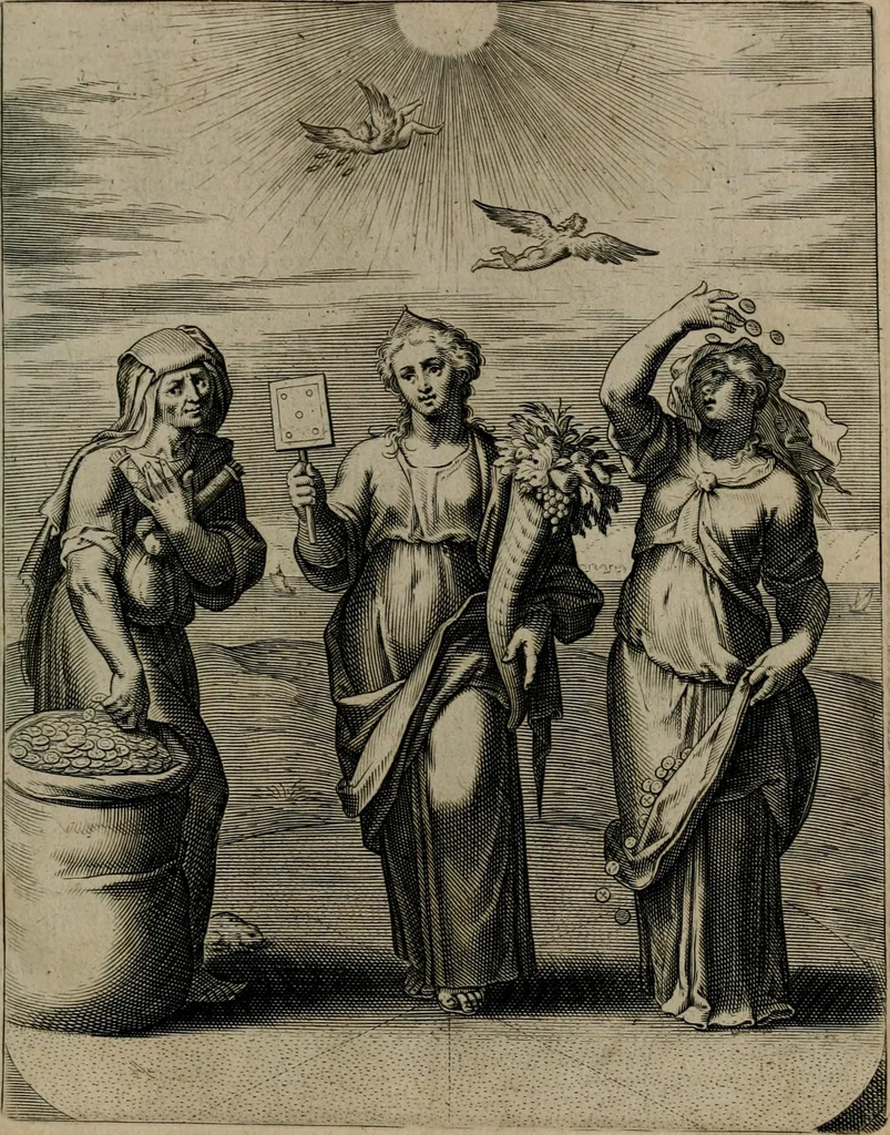 An illustration from Quinti Horatii Flacci emblemata : imaginibus in aes incisis, notisq[ue], illustrata, 1612, leaf 22