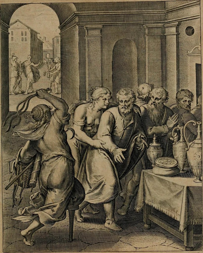 An illustration from Quinti Horatii Flacci emblemata : imaginibus in aes incisis, notisq[ue], illustrata, 1612, leaf 30