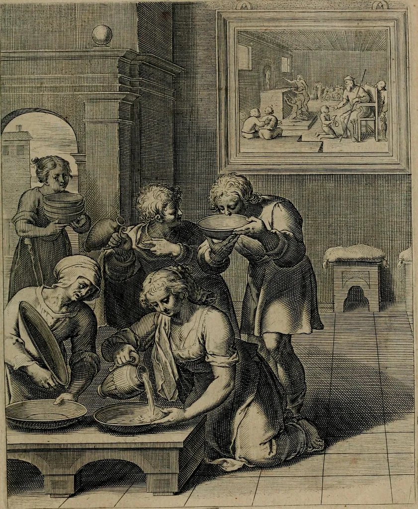 An illustration from Quinti Horatii Flacci emblemata : imaginibus in aes incisis, notisq[ue], illustrata, 1612, leaf 36