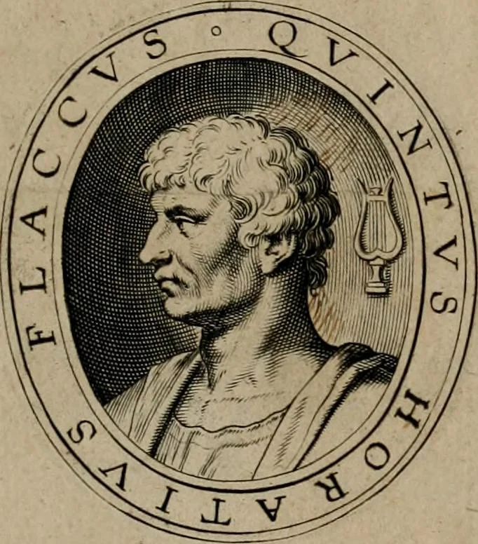 An illustration from Quinti Horatii Flacci emblemata : imaginibus in aes incisis, notisq[ue], illustrata, 1612, leaf 4