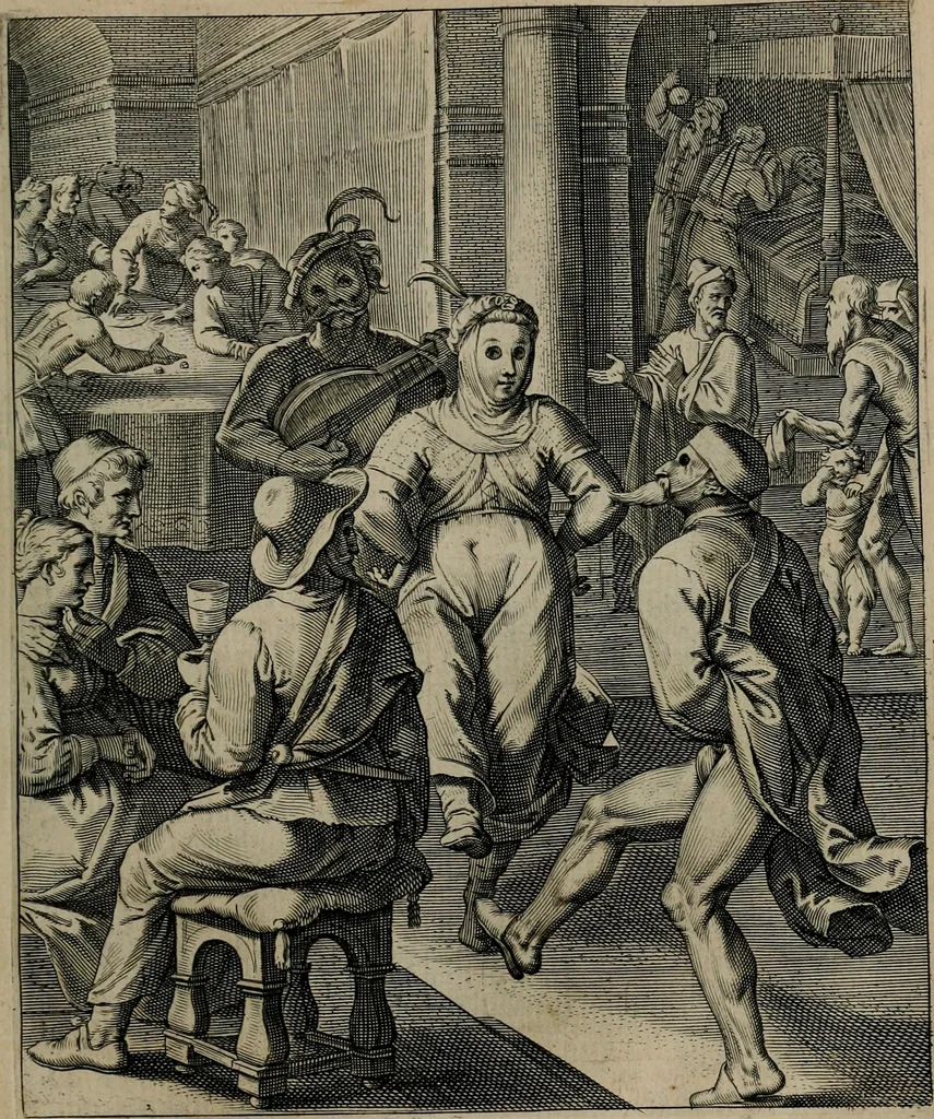 An illustration from Quinti Horatii Flacci emblemata : imaginibus in aes incisis, notisq[ue], illustrata, 1612, leaf 42