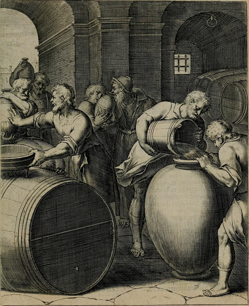 An illustration from Quinti Horatii Flacci emblemata : imaginibus in aes incisis, notisq[ue], illustrata, 1612, leaf 48
