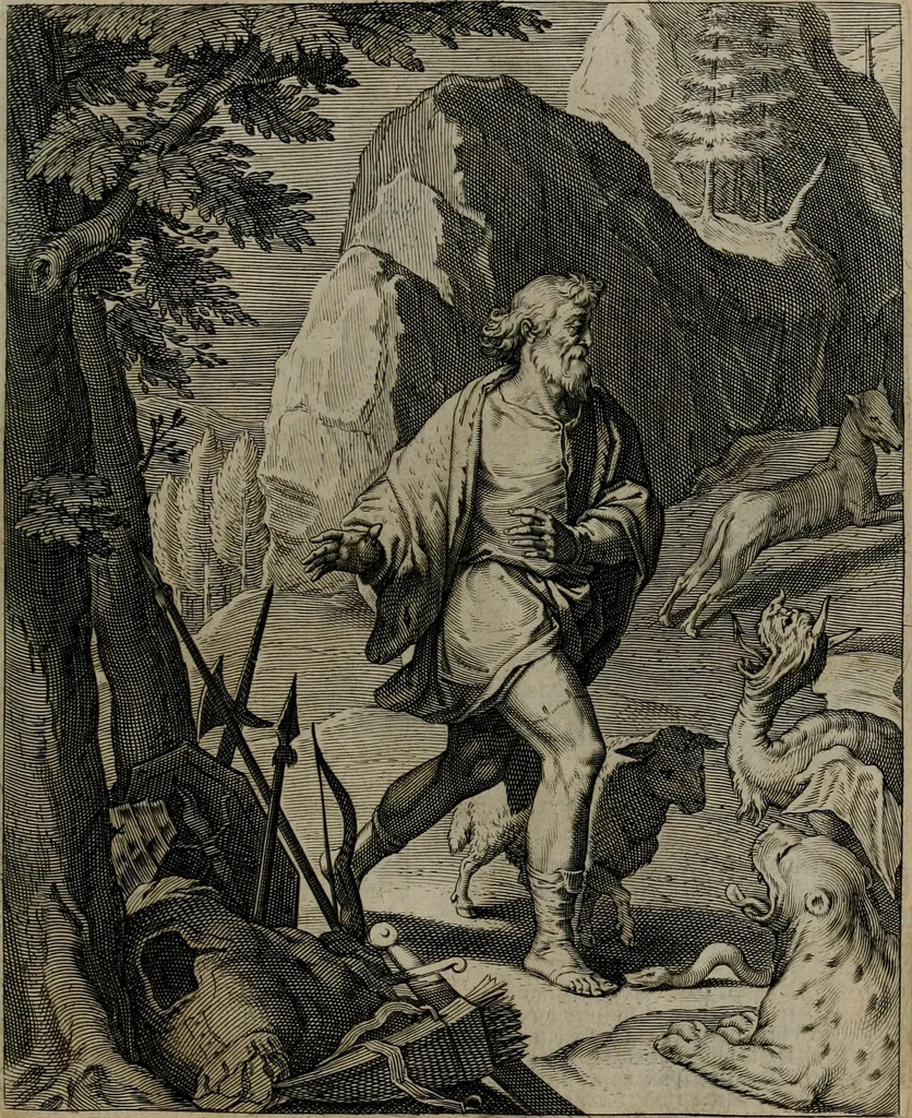 An illustration from Quinti Horatii Flacci emblemata : imaginibus in aes incisis, notisq[ue], illustrata, 1612, leaf 76