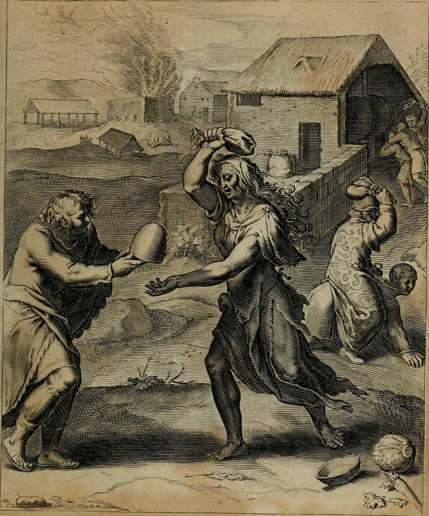 An illustration from Quinti Horatii Flacci emblemata : imaginibus in aes incisis, notisq[ue], illustrata, 1612, leaf 88