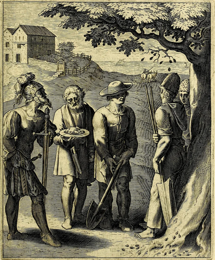 An illustration from Quinti Horatii Flacci emblemata imaginibus in æs incis, notisq́; illustrata, 1612, leaf 106