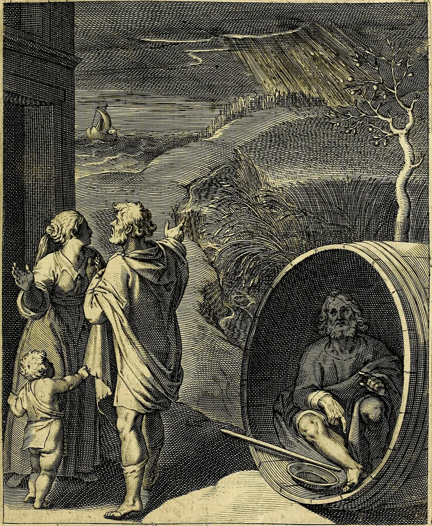 An illustration from Quinti Horatii Flacci emblemata imaginibus in æs incis, notisq́; illustrata, 1612, leaf 114
