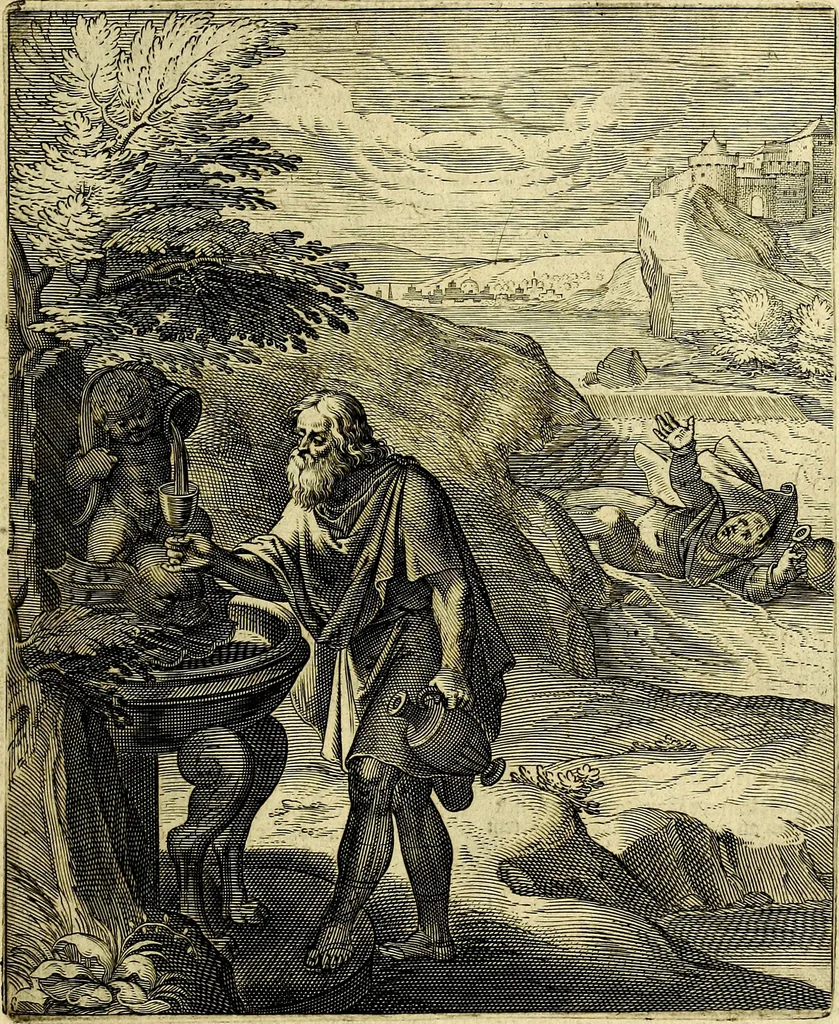 An illustration from Quinti Horatii Flacci emblemata imaginibus in æs incis, notisq́; illustrata, 1612, leaf 118