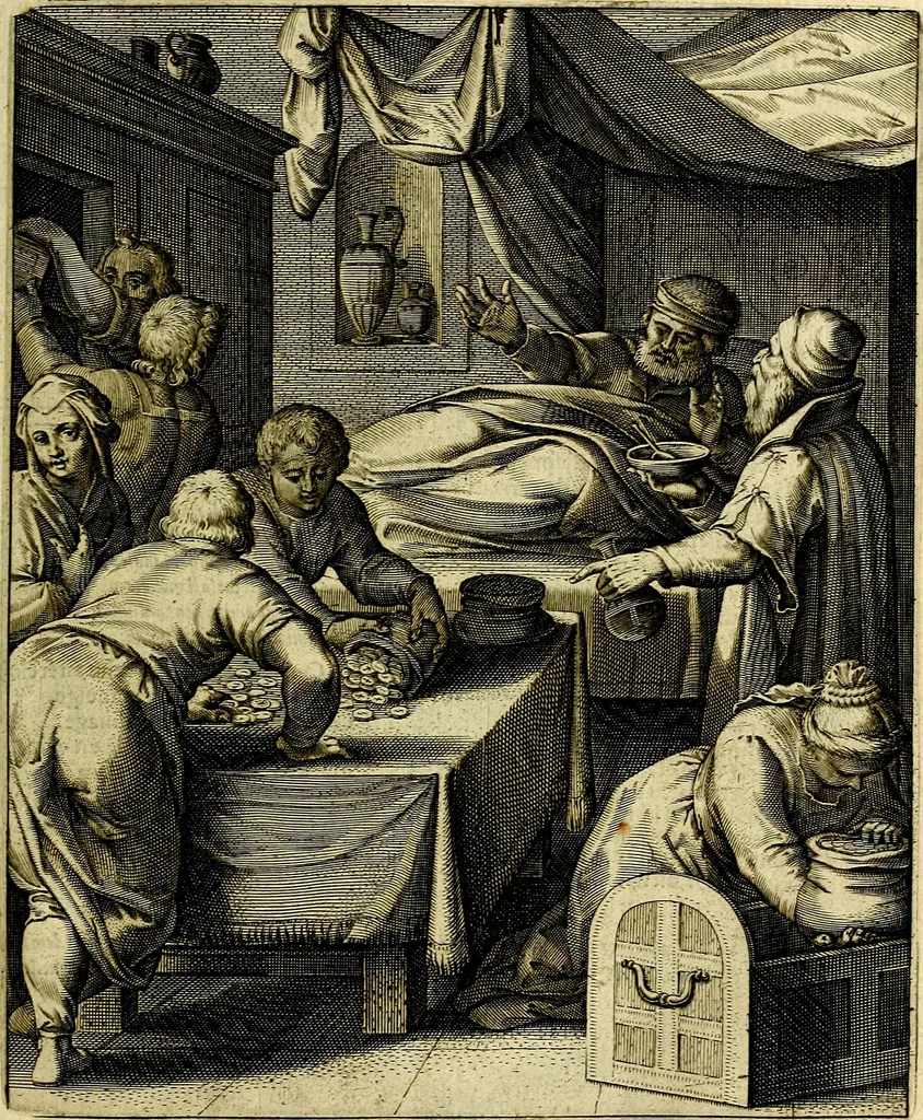 An illustration from Quinti Horatii Flacci emblemata imaginibus in æs incis, notisq́; illustrata, 1612, leaf 120