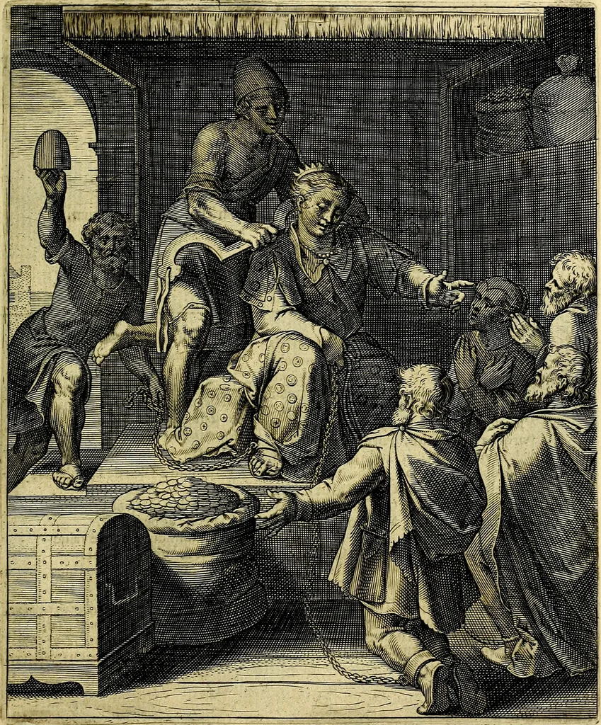 An illustration from Quinti Horatii Flacci emblemata imaginibus in æs incis, notisq́; illustrata, 1612, leaf 126
