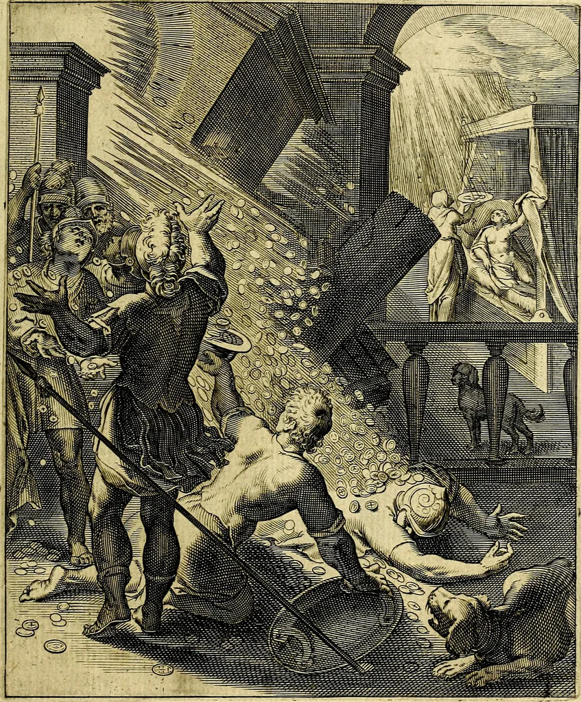An illustration from Quinti Horatii Flacci emblemata imaginibus in æs incis, notisq́; illustrata, 1612, leaf 132