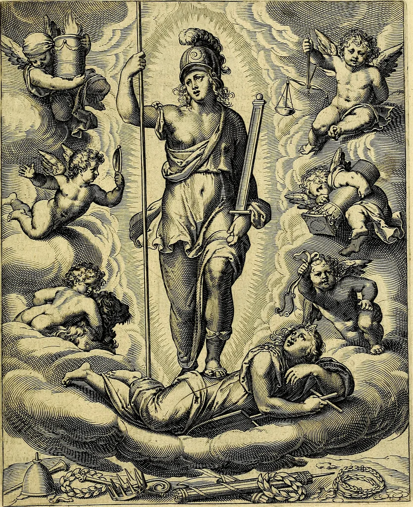 An illustration from Quinti Horatii Flacci emblemata imaginibus in æs incis, notisq́; illustrata, 1612, leaf 14