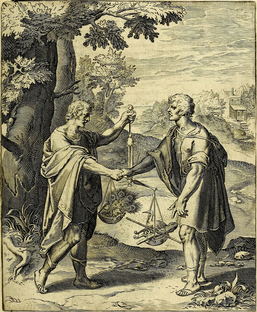 An illustration from Quinti Horatii Flacci emblemata imaginibus in æs incis, notisq́; illustrata, 1612, leaf 144