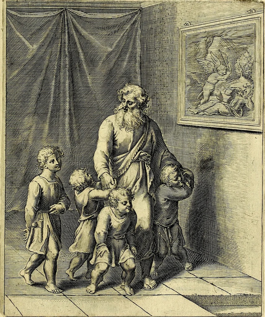 An illustration from Quinti Horatii Flacci emblemata imaginibus in æs incis, notisq́; illustrata, 1612, leaf 146