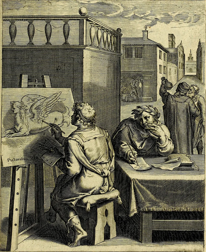 An illustration from Quinti Horatii Flacci emblemata imaginibus in æs incis, notisq́; illustrata, 1612, leaf 152