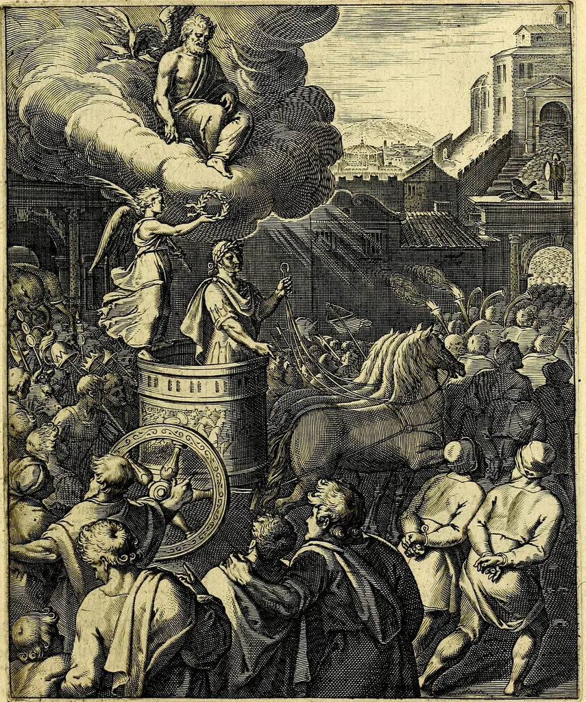 An illustration from Quinti Horatii Flacci emblemata imaginibus in æs incis, notisq́; illustrata, 1612, leaf 16