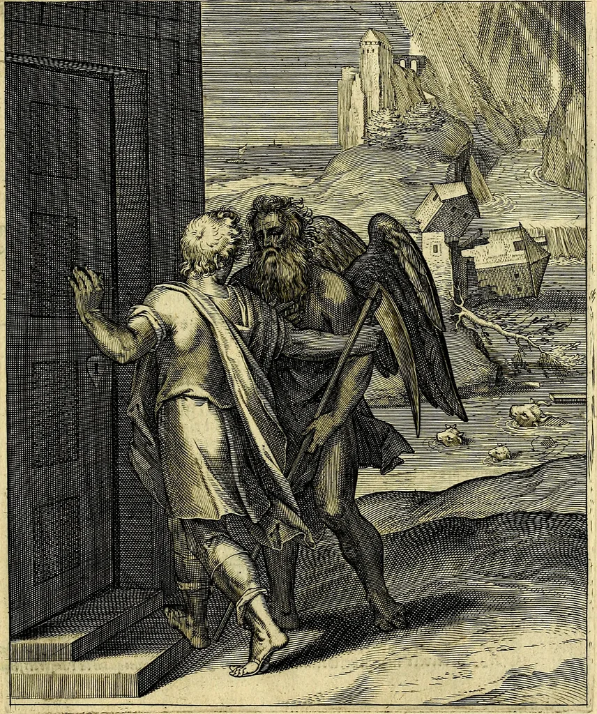 An illustration from Quinti Horatii Flacci emblemata imaginibus in æs incis, notisq́; illustrata, 1612, leaf 174