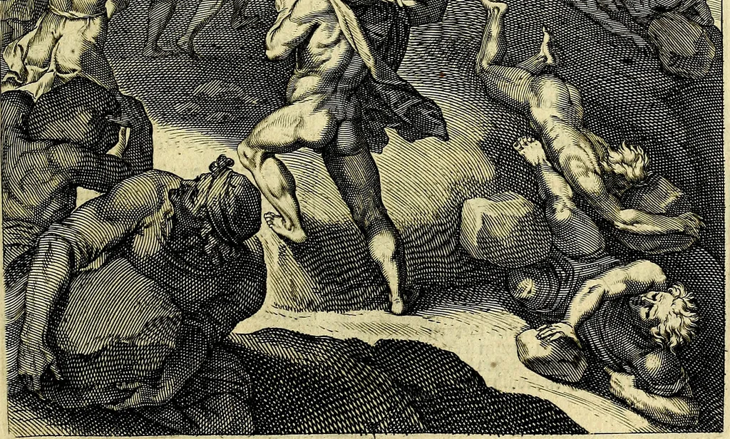 An illustration from Quinti Horatii Flacci emblemata imaginibus in æs incis, notisq́; illustrata, 1612, leaf 180